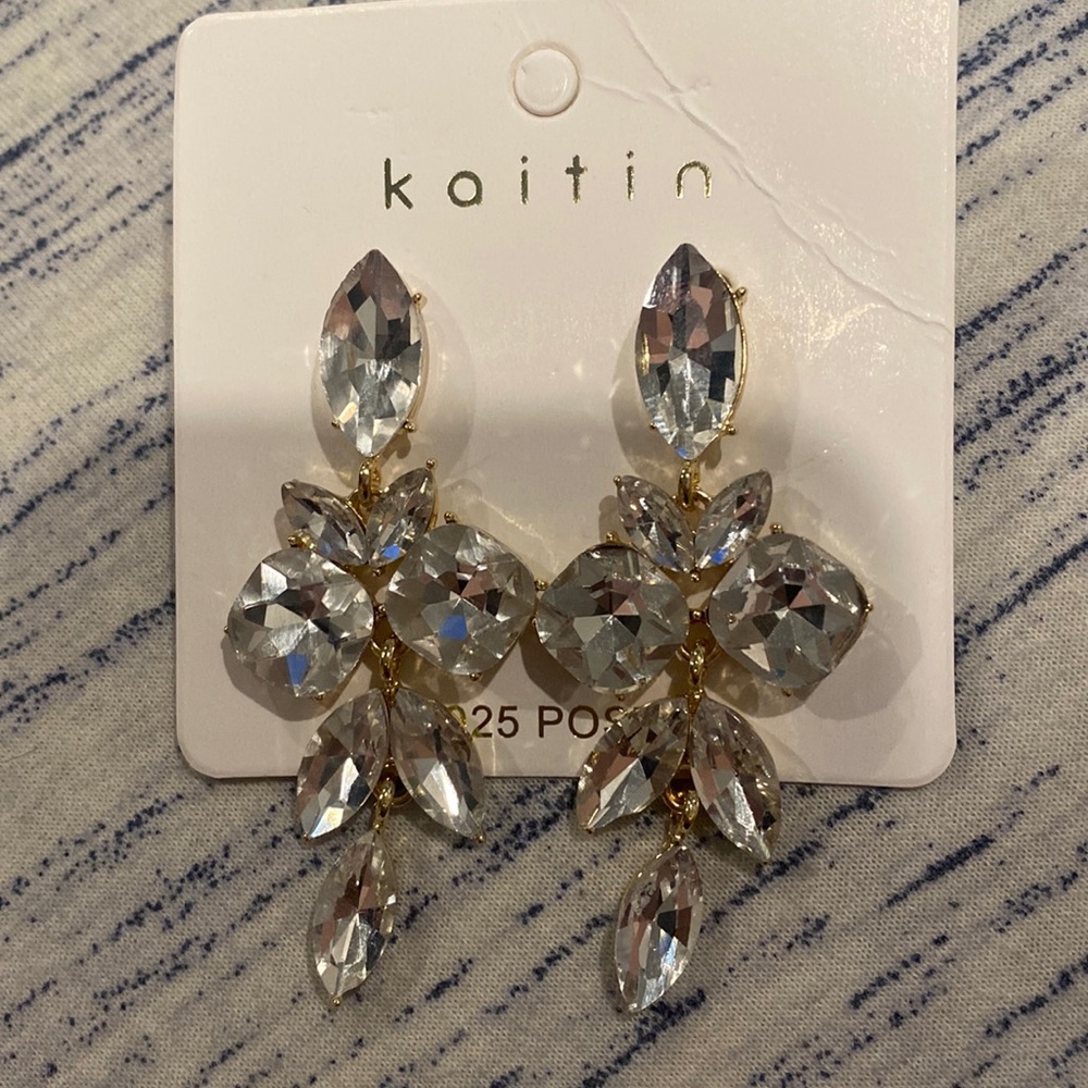 big chunky bridal earrings